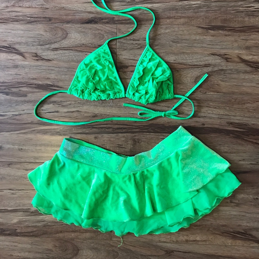 Lime Green Rave Outfit